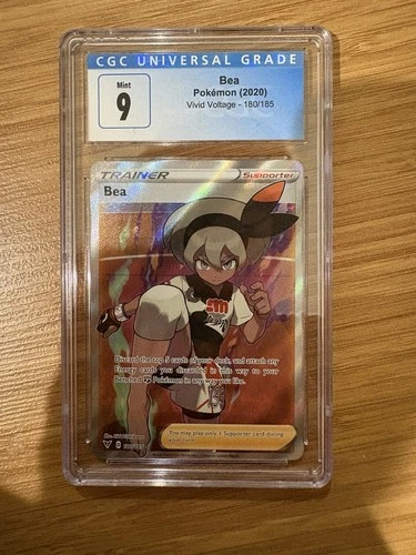 Pokemon Bea Full Art Holo Trainer Vivid Voltage 180/185 CGC 9 Mint 2020