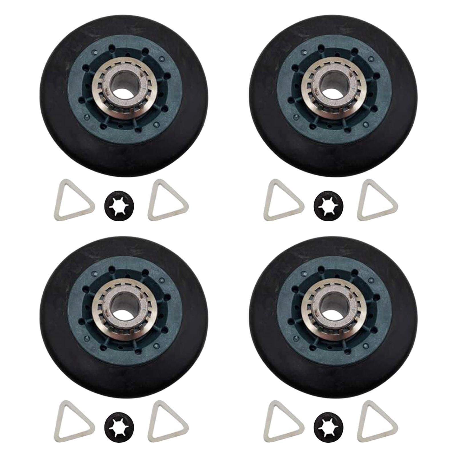 4Pcs Dryer Drum Rollers Wheels Parts