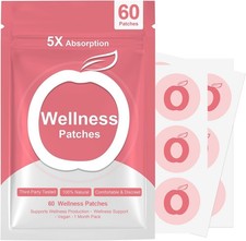 60pc Daily Wellness Stickers - 2 Month Supply Flexible Body Patches