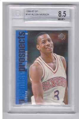 1996-97 Upper Deck SP #141 Allen Iverson Rookie BGS 8.5 RC Sixers