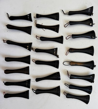 22 stare uchwyty na struny na skrzypce skrzypce tailpiece heban 4/4 3/4 skrzypce