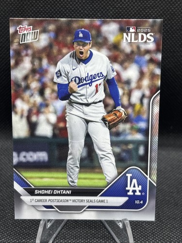 2025 Topps Now - Shohei Ohtani #821 1st Career Postseason Victory NLDS, Dodgers
