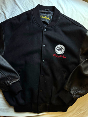 Vintage 90s Tim Burton Sleepy Hollow Movie Promo Cast & Crew Jacket Johnny Depp
