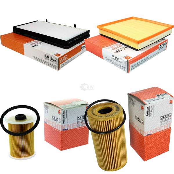 Mahle Kraftstofffilter KX 183D Innenraum LA 382 Luft LX 1583 ÖLfilter OX 441D-image