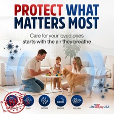 LifeSupplyUSA 5 HEPA Filter for Winix C535 5300 5500 6300 P300