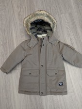 Oshkosh Warm Winter Jacket 24M 2T NWT Faux Fur Hood Fleece Lined
