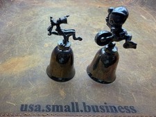 1987 Disney Tramp & Dewey Silverplate Bells NE Collectors Society Cards Lot 2