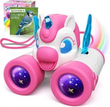 Unicorn Toys for Girls Age 3-12,Cute Heart  Wings Design Kids Binoculars with B