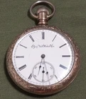 Antique Elgin Gold Plated Pocket Watch 1879                                 /23/