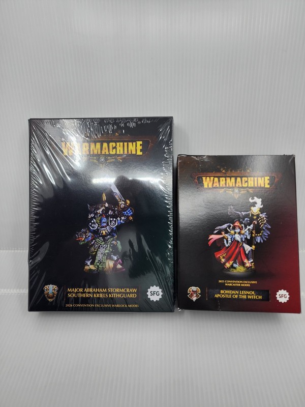 Warmachine Convention Exclusive Models 2025 and 2026