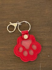 3 Pcs Dog Fur Storage Keychain Leather Paw Key Ring Pet Hair Keepsake