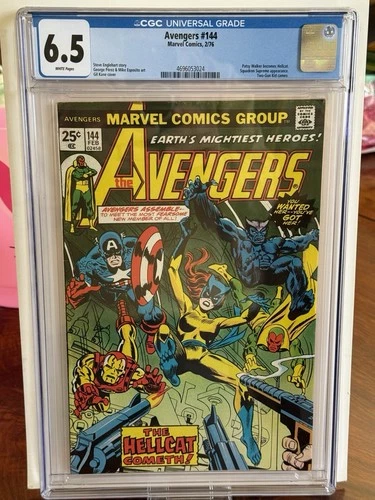 The Avengers #144 (Jan 1976) CGC 6.5 White Pages 1st App of Hellcat Just Graded.