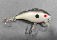 Mann's Vintage Baby 1-Minus Lure Single Stamp: Pearl Black Back *Damaged Paint*
