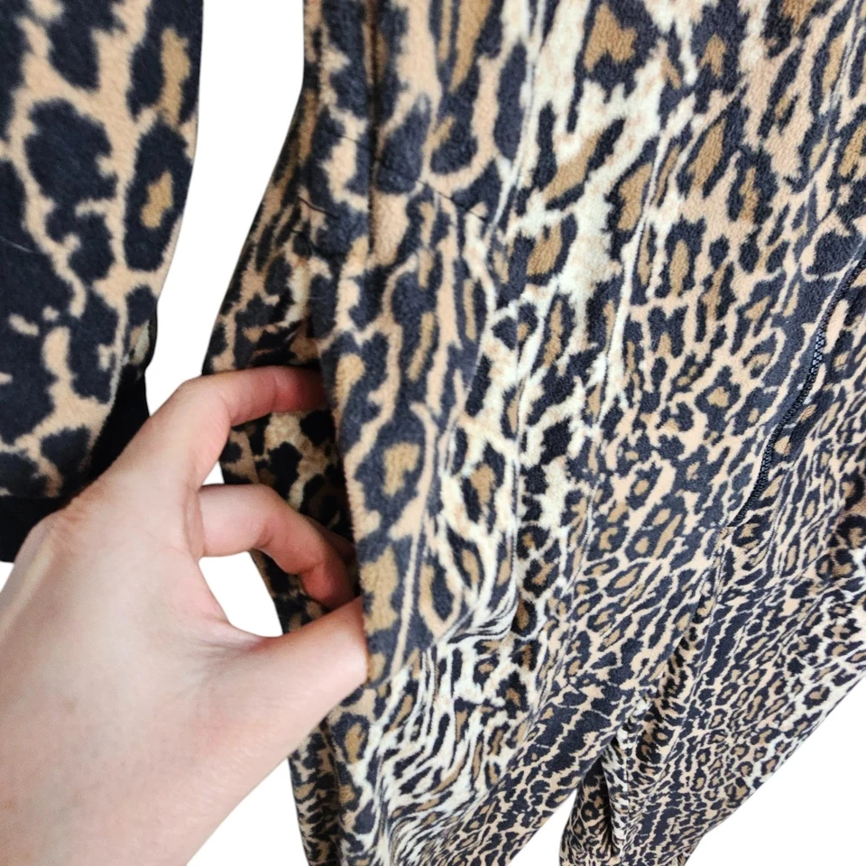 Nick & Nora Pijama Estampado Leopardo Pijama Una Pieza Pijama Mujer M Marrón Negro Foto 4 de 4