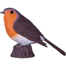 Robin Figurine - Small Hand Painted Wildlife  Bird Toy Figure - Mojo 381112