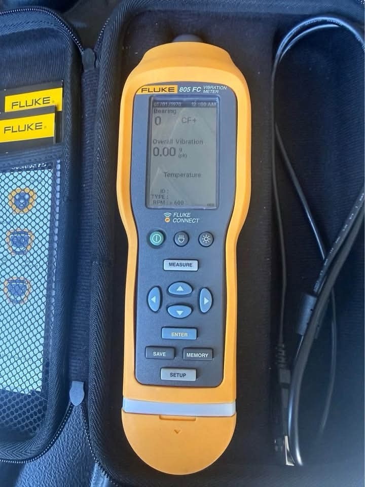 Fluke 805 FC Vibration Meter TIME AND DATE DON’T WORK 🔥🔥🔥