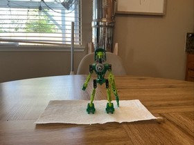 LEGO Bionicle 2001 Toa Mata Lewa Complete Set + Instructions + Canister, Poster.