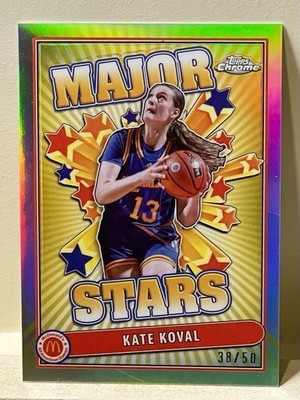 2024 Topps Chrome McDonald's Gold Refractor/50 Kate Koval Major Stars #SES-KAK