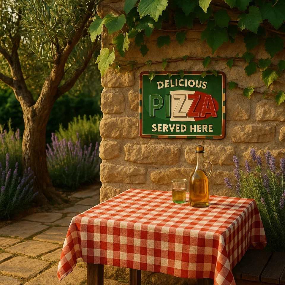 Pizza Restaurant Schild Blechschild | 20x30cm | Metallschild Dekoschild - Bild 2 von 4