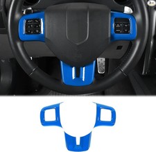 Steering Wheel Cover Trim Kits Panel Interior Decoration for 2009-2014 Blue