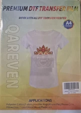 Qareven Premium DTF Transfer Film Matte A4 50 Sheets