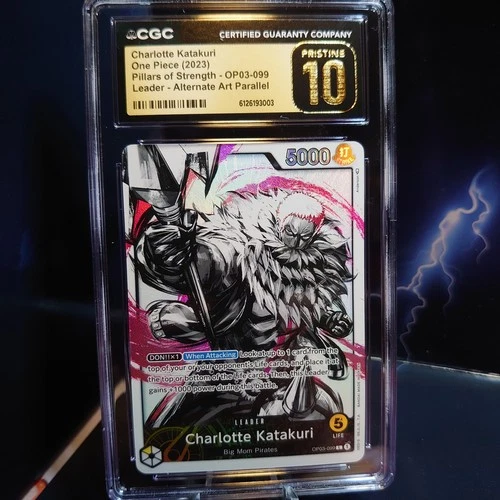 CGC PRISTINE 10 English One Piece 2023 Charlotte Katakuri - OP03-099