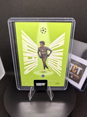 Ndjantu PSG Rookie /75 Topps Total Football 7/75 Green Parallel Champions League