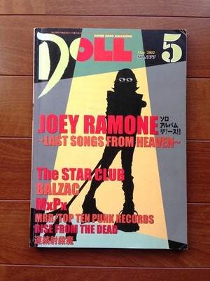 Ramones Joey Ramone Japan Punk Magazine DOLL garage power pop hard core metal