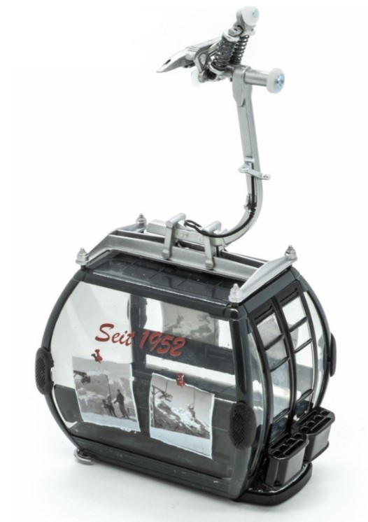 Télécabine miniature Jägerndorfer Omega IV pour décorer un chalet ou un réseau de modélisme