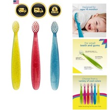 Children's Toothbrush Extra Soft BPA Free ADA Accepted for Kids 18 Plus