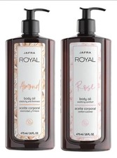 Jafra Royal Almond Rich Body Oil and Rose body oil 16 Fl Oz / 475ml