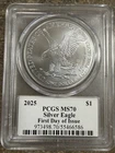 2025 American Silver Eagle PCGS - MS70 First Day Of Issue ~ John Dannreuther