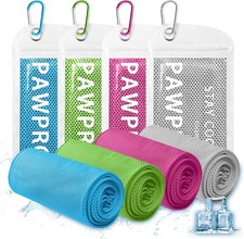 4 Packs Cooling Towels for Neck and Face 40"x12" , Soft Breathable Cooling Towel