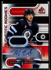 2022-23 SP Game Used Red Auto Jersey #151 Michael Eyssimont RC 039/149