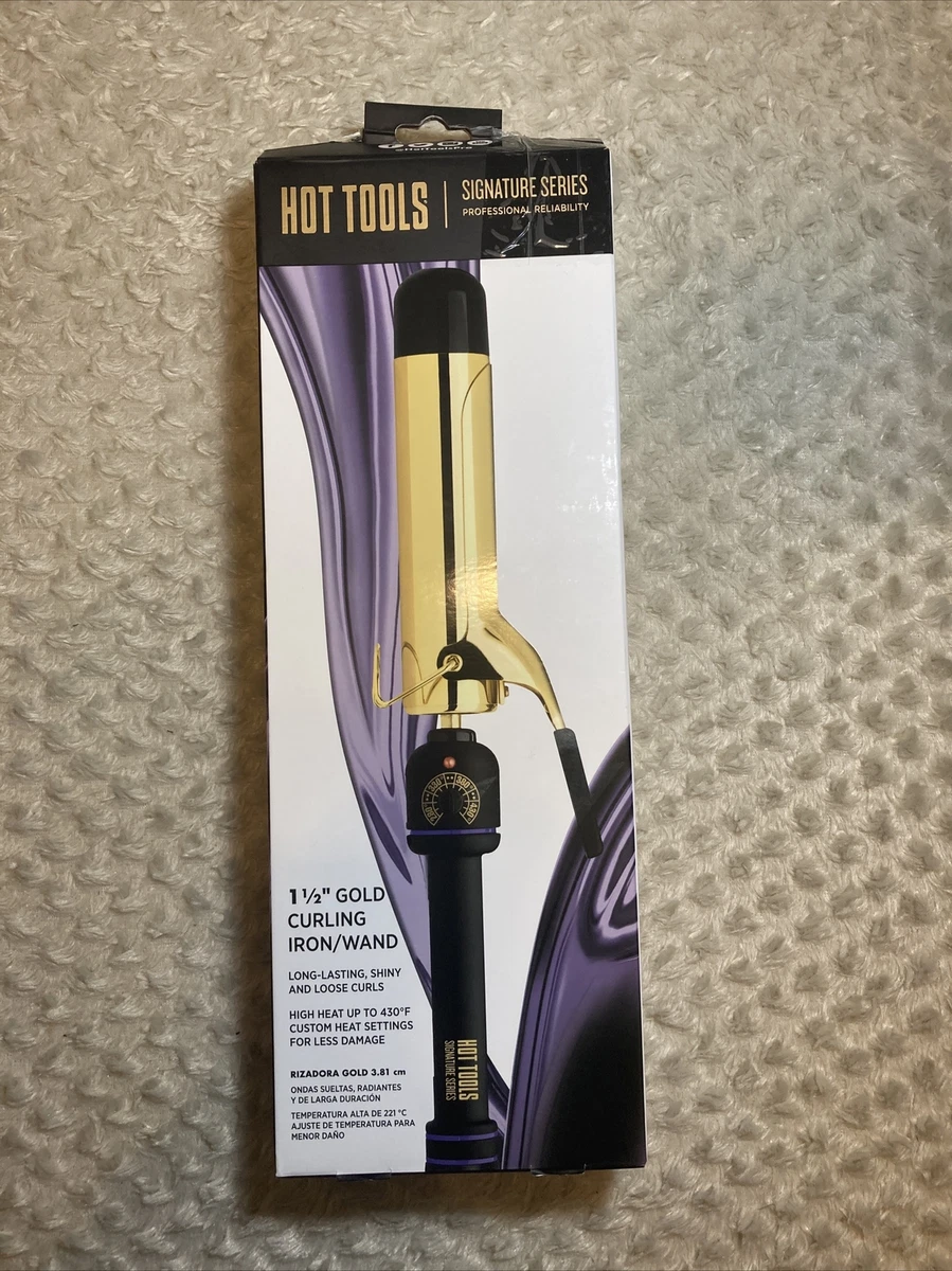 HOT TOOLS 1 1/2” GOLD CURLING IRON/WAND