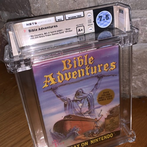 Nuevo juego del árbol de la sabiduría NES Bible Adventures WATA 7.5 sellado de fábrica sin licencia - Imagen 2 de 3