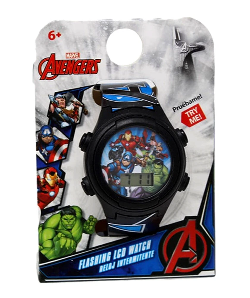 Lumière clignotante Musique Montre Enfants Jouets Garçons Filles Marvel  Avengers Lumino 