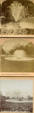 PUBLIC FOUNTAINS. WHITE HOUSE FOUNTAIN STEREOVIEW. 3 SET. 