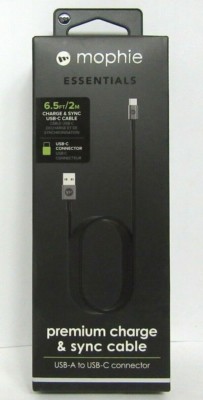 mophie PRO cable USB-A male to USB-C male USB Type C - 2 meters (6.6 ft)