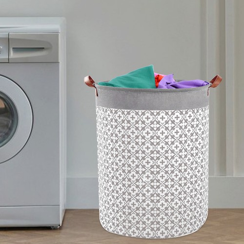 15.7 x 19.7in Laundry Canvas Storage Basket Foldable Clothes Laundry Hampers - Picture 20 of 24