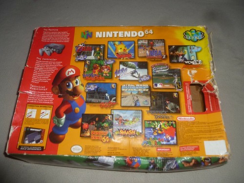 BOXED NINTENDO 64 N64 SYSTEM CONSOLE SET GREY NUS-001 VIDEO GAME CONTROLLER - Picture 7 of 11