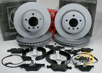 Zimmermann Bremsscheiben BeläGe Handbremse Set Vorne Hinten FüR BMW 5Er [E60]