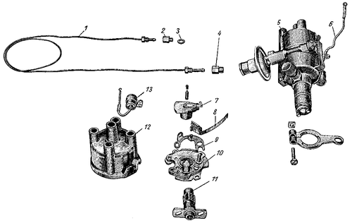ZAZ 968 Ignition distributor Distribuidor de encendido - Picture 2 of 2