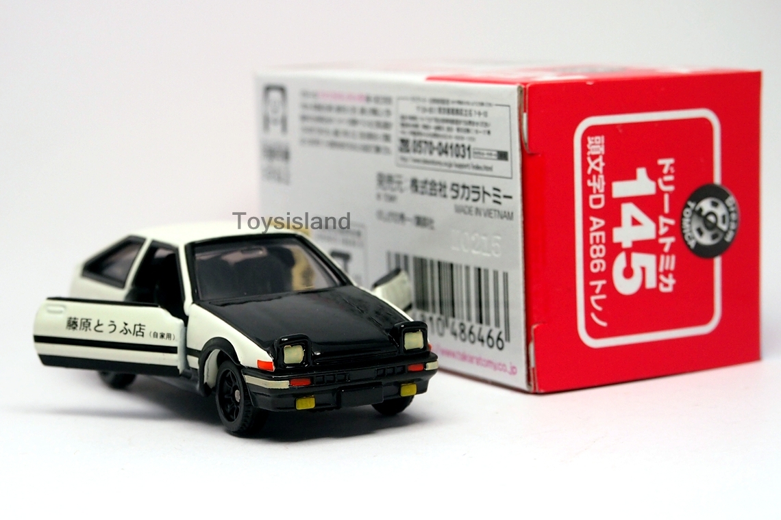 TOMICA DREAM 145 Initial D TOYOTA AE86 Trueno 1/61 TOMY Diecast