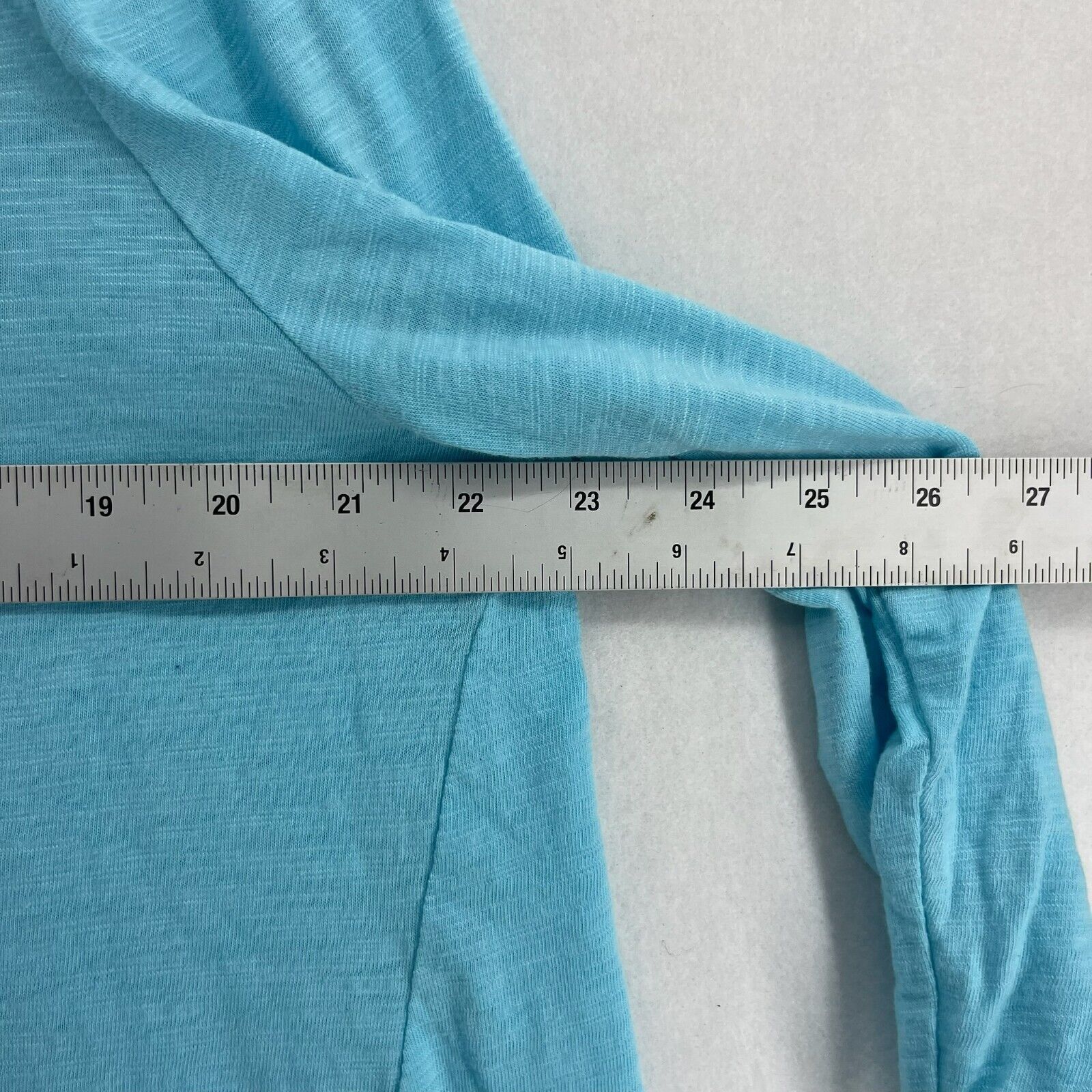 Chico's Shirt Women's Sz XL Blue Scoop Neck 3/4 S… - image 3