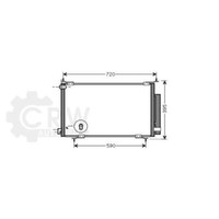 AVA Quality Cooling Kondensator Klimaanlage Mit Trockner FüR Honda CR-V II Rd_