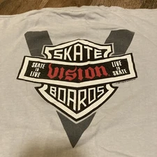 vintage vision street wear t shirt Youth Size Xl