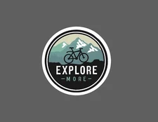 Explore More Sticker Mountains Waterproof Travel Nature Wildlife Gift NEW