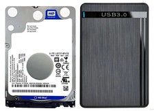 500GB WD 2.5 Hard Drive 500GB in External USB-III Mobile Enclosure Case