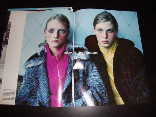 BRIDGET HALL Angela Lindvall 16-Page Fashion EDITORIAL VOGUE Italy November 1998 - Picture 8 of 8